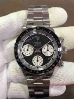 Best Paul Newman Daytona Replica Rolex Black Chronograph Watch